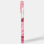 Luxe roze oceaanmarmer met gouden aders Case-Mate iPhone case (Achterkant / Links)