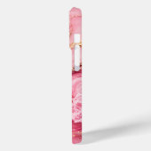 Luxe roze oceaanmarmer met gouden aders Case-Mate iPhone case (Achterkant / Links)