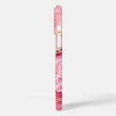 Luxe roze oceaanmarmer met gouden aders Case-Mate iPhone case (Achterkant / Links)