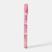 Luxe roze oceaanmarmer met gouden aders iPhone 15 case (Rechterkant)