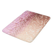 Luxe roze ombre glitter gradiënt badmat (Gekanteld)