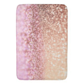 Luxe roze ombre glitter gradiënt badmat (Voorkant Verticaal)