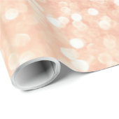 Luxe roze ombre glitter gradiënt cadeaupapier (Rol Hoek)