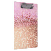 Luxe roze ombre glitter gradiënt klembord (Rechts)