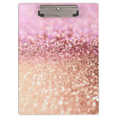 Luxe roze ombre glitter gradiënt klembord (Voorkant)