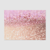Luxe roze ombre glitter gradiënt tissuepapier (Voorkant)