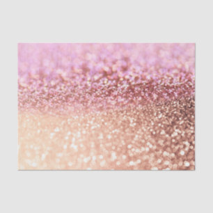 Luxe roze ombre glitter gradiënt tissuepapier