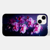 Luxe roze orchidee bloemen Case-Mate iPhone case (Achterkant (horizontaal))