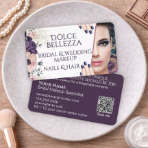 Luxe Roze Paarse Bloemige Bruidsmake-up Artiest