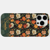 Luxe Roze Personaliseerbare Naam Iphone Hoes (Achterkant (horizontaal))