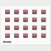 Luxe Roze QUEENS NYC Cadeau Sticker (Vel)
