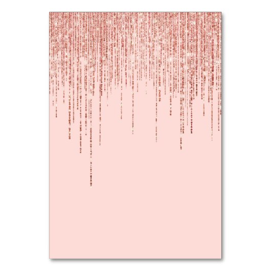 Luxe roze roodbruin glitter rand kaart (Achterkant)