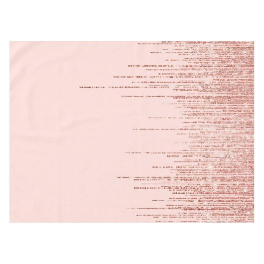 Luxe roze roodbruin glitter rand tafelkleed (Voorkant (Horizontaal))
