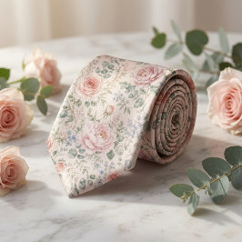 Luxe Roze Roos Romantische Tuin Trouwdag Stropdas