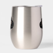 Luxe Roze Rose Gold & Obsidian Crystal Tumbler (Links)