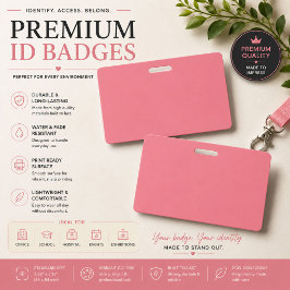 Luxe Roze Roze Persoonlijke Badge