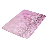 Luxe roze roze roodbruin glitter badmat (Gekanteld)