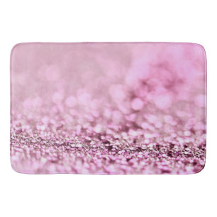Luxe roze roze roodbruin glitter badmat