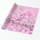 Luxe roze roze roodbruin glitter cadeaupapier (Uitgerold)