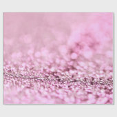 Luxe roze roze roodbruin glitter cadeaupapier (Vlak)
