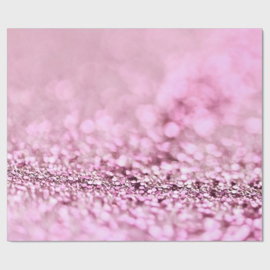 Luxe roze roze roodbruin glitter cadeaupapier (Vlak)