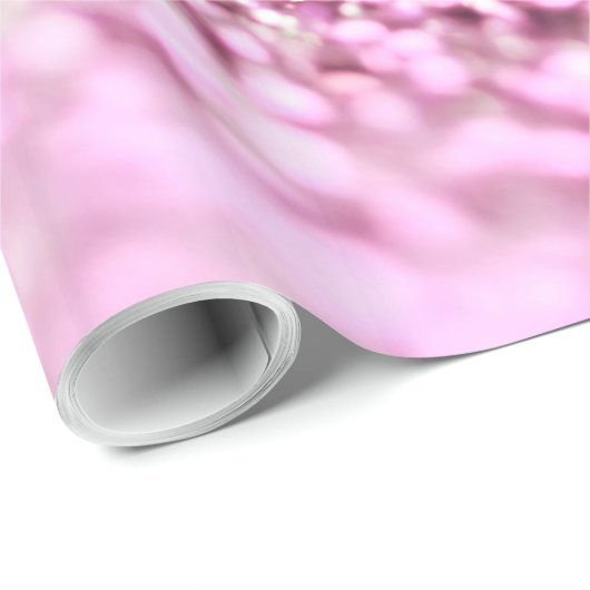 Luxe roze roze roodbruin glitter cadeaupapier (Rol Hoek)