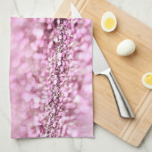 Luxe roze roze roodbruin glitter theedoek (Quarter Fold)