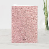 Luxe Roze Verjaardag Kaart (Achterkant)