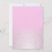 Luxe roze zilver lila gradiënt Afstuderen Prom Kaart (Achterkant)