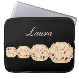 Luxe  Rozen gepersonaliseerd Laptop Sleeve
