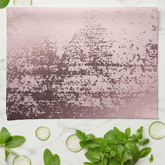 Luxe rozen goud theedoek (Gevouwen)