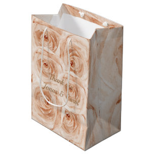 Luxe rozen mooie roze pastel bedankt medium cadeauzakje