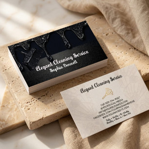 Luxe Rozen Schoonmaakdiensten Elegante Dienst & Hu Visitekaartje