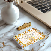 Luxe Safari Chic Business Contactkaartje