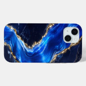 Luxe saffier marmeren rivier Case-Mate iPhone case (Achterkant (horizontaal))