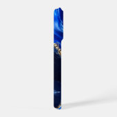 Luxe saffier marmeren rivier iPhone hoesje (Rechterkant)