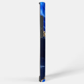 Luxe saffier marmeren rivier samsung galaxy hoesje (Rechterkant)