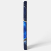 Luxe saffier marmeren rivier samsung galaxy hoesje (Linkerkant)