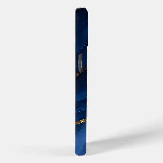 Luxe saffierblauwe marmer Case-Mate iPhone case (Achterkant / Rechts)