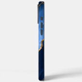 Luxe saffierblauwe marmer Case-Mate iPhone case (Achterkant / Links)