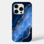 Luxe saffierblauwe marmer Case-Mate iPhone case (Achterkant)