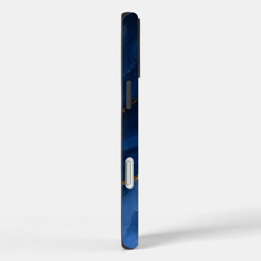 Luxe saffierblauwe marmer Case-Mate iPhone case (Achterkant / Rechts)