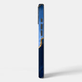 Luxe saffierblauwe marmer Case-Mate iPhone case (Achterkant / Links)