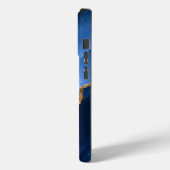 Luxe saffierblauwe marmer Case-Mate iPhone case (Achterkant / Links)