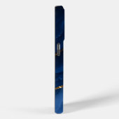 Luxe saffierblauwe marmer Case-Mate iPhone case (Achterkant / Rechts)