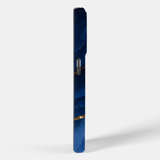 Luxe saffierblauwe marmer Case-Mate iPhone case (Achterkant / Rechts)