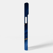 Luxe saffierblauwe marmer Case-Mate iPhone case (Achterkant / Rechts)