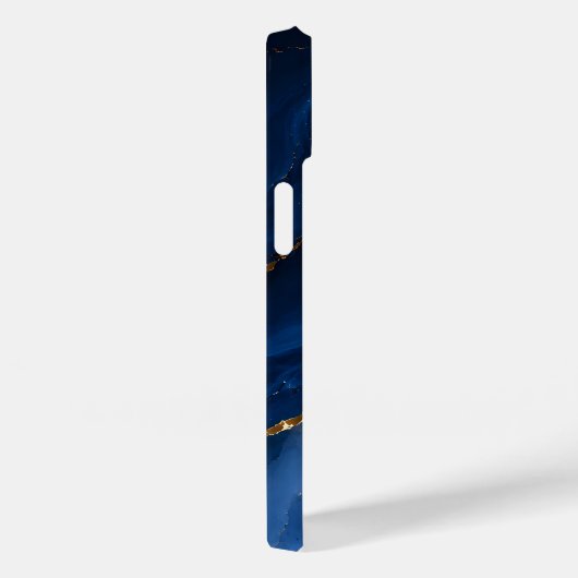 Luxe saffierblauwe marmer Case-Mate iPhone case (Achterkant / Rechts)