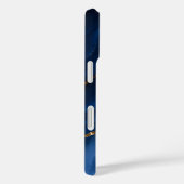Luxe saffierblauwe marmer Case-Mate iPhone case (Achterkant / Rechts)