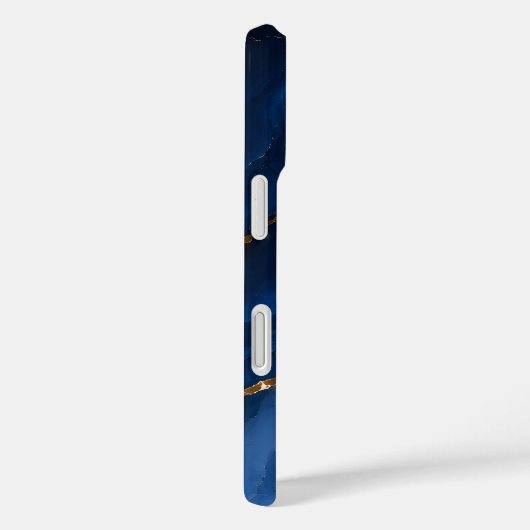 Luxe saffierblauwe marmer Case-Mate iPhone case (Achterkant / Rechts)